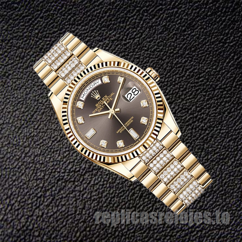 Rolex Day-Date De Los Hombres m128238-0024 36mm Esfera Marrón - Imagen 3