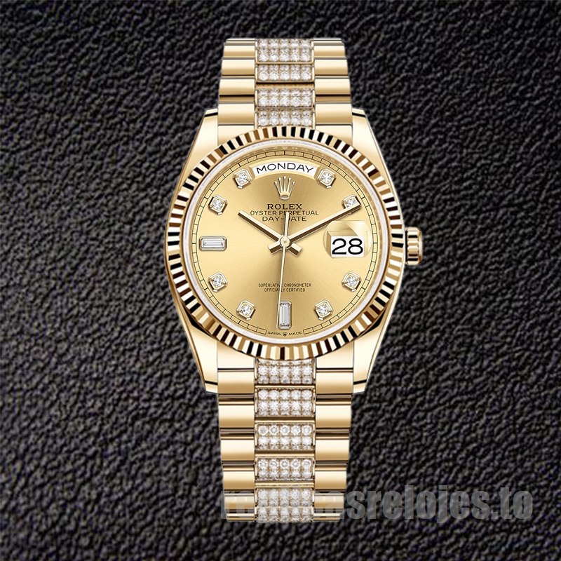 Rolex Day-Date De Los Hombres 36mm m128238-0026 Automático Reloj - Imagen 2