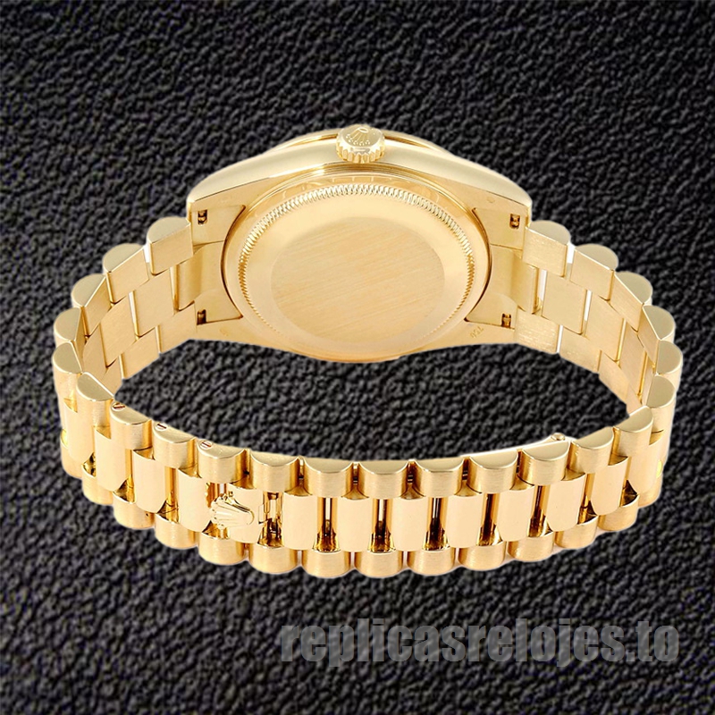 Rolex Day-Date 36mm m128348rbr-0030 De Los Hombres Tono Dorado - Imagen 4