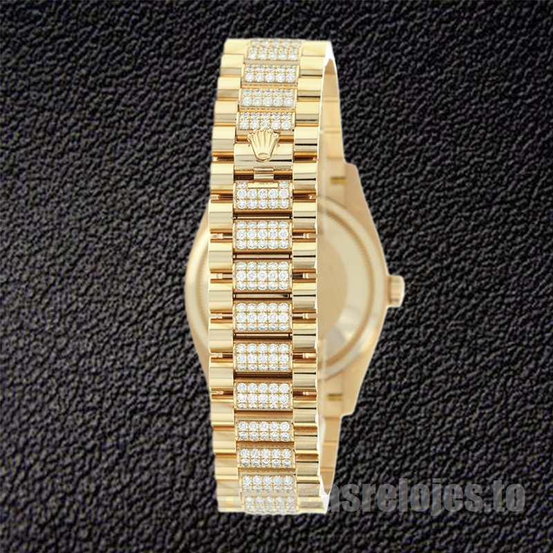 Rolex Day-Date De Los Hombres m128348rbr-0017 36mm Esfera De Nácar Presidente Pulsera - Imagen 4