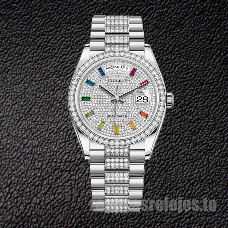 Rolex Day-Date m128349rbr-0012 36mm De Los Hombres Tono Plateado - Imagen 2