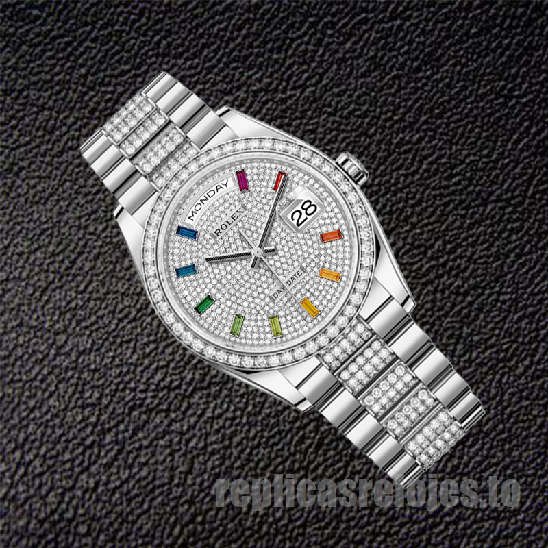 Rolex Day-Date m128349rbr-0012 36mm De Los Hombres Tono Plateado - Imagen 3