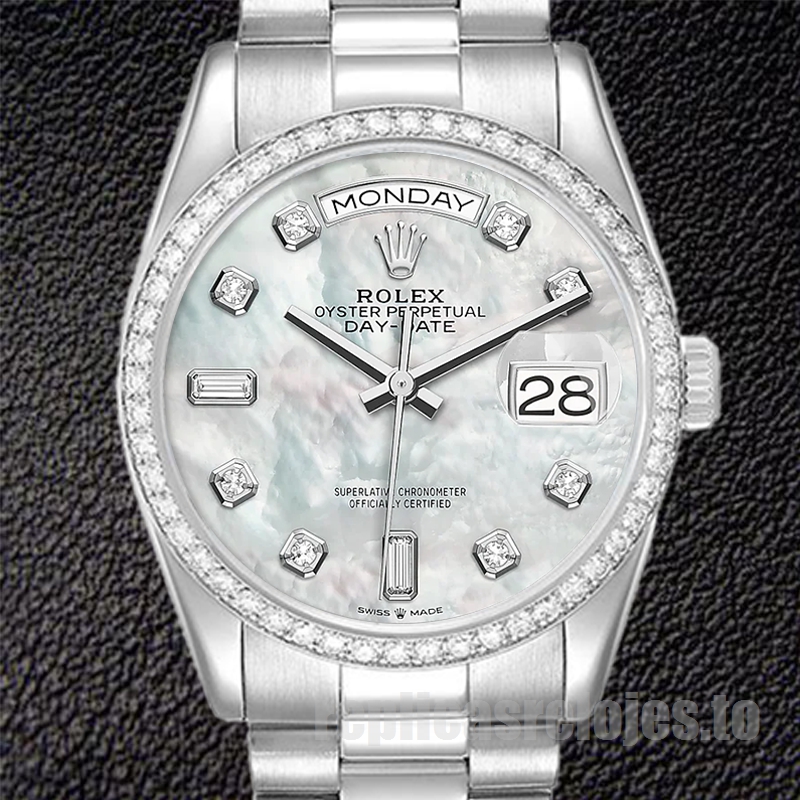 Rolex Day-Date m128349rbr-0004 36mm De Los Hombres Esfera De Nácar Presidente Pulsera