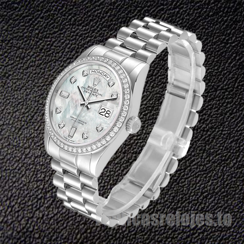 Rolex Day-Date m128349rbr-0004 36mm De Los Hombres Esfera De Nácar Presidente Pulsera - Imagen 3