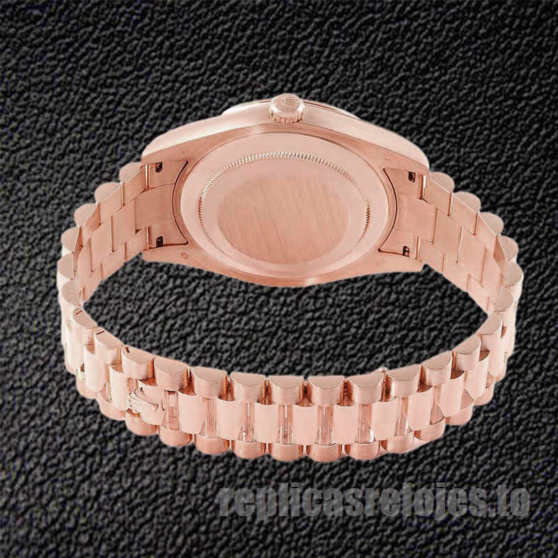 Rolex Day-Date 41mm 218235 De Los Hombres Reloj Esfera Negra - Imagen 4