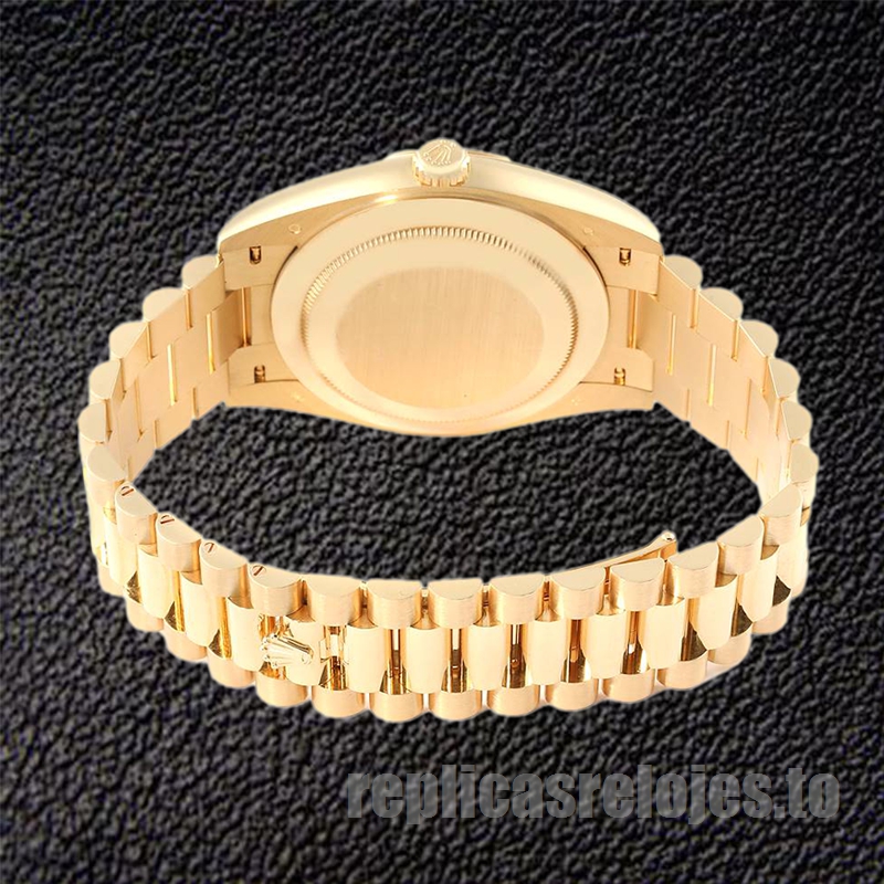 Rolex Day-Date De Los Hombres 41mm 228238 Reloj Esfera de rayas plateadas - Imagen 4