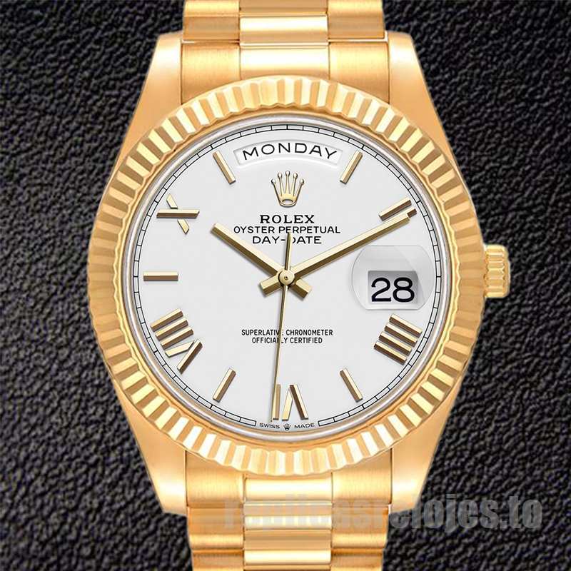 Rolex Day-Date m228238-0042 De Los Hombres 41mm Esfera Blanca Presidente Pulsera