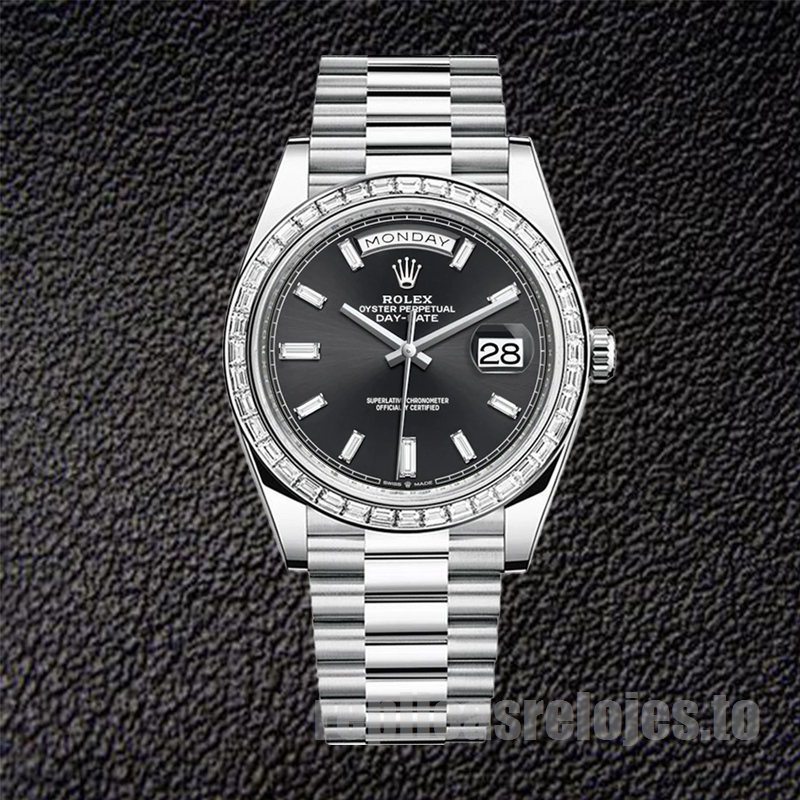 Rolex Day-Date De Los Hombres 228396 41mm Esfera Negra - Imagen 2