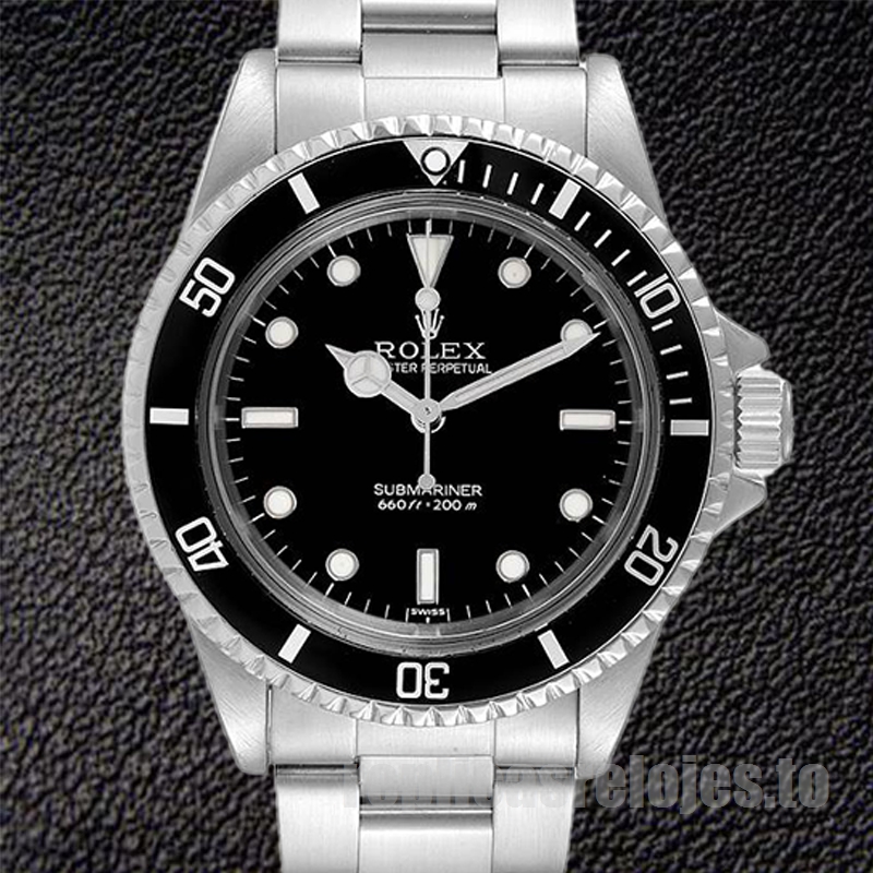 Rolex Submariner 40mm De Los Hombres 5513 Pulsera De Ostras