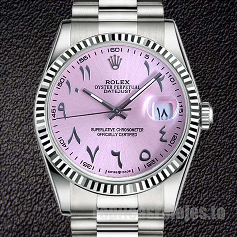 Rolex Datejust De Los Hombres 126334 41mm Reloj Esfera Rosa