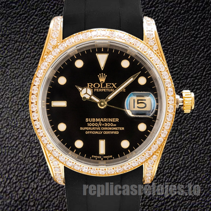 Rolex Submariner 16613 40mm De Los Hombres Reloj Esfera Negra