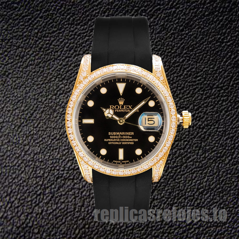 Rolex Submariner 16613 40mm De Los Hombres Reloj Esfera Negra - Imagen 2