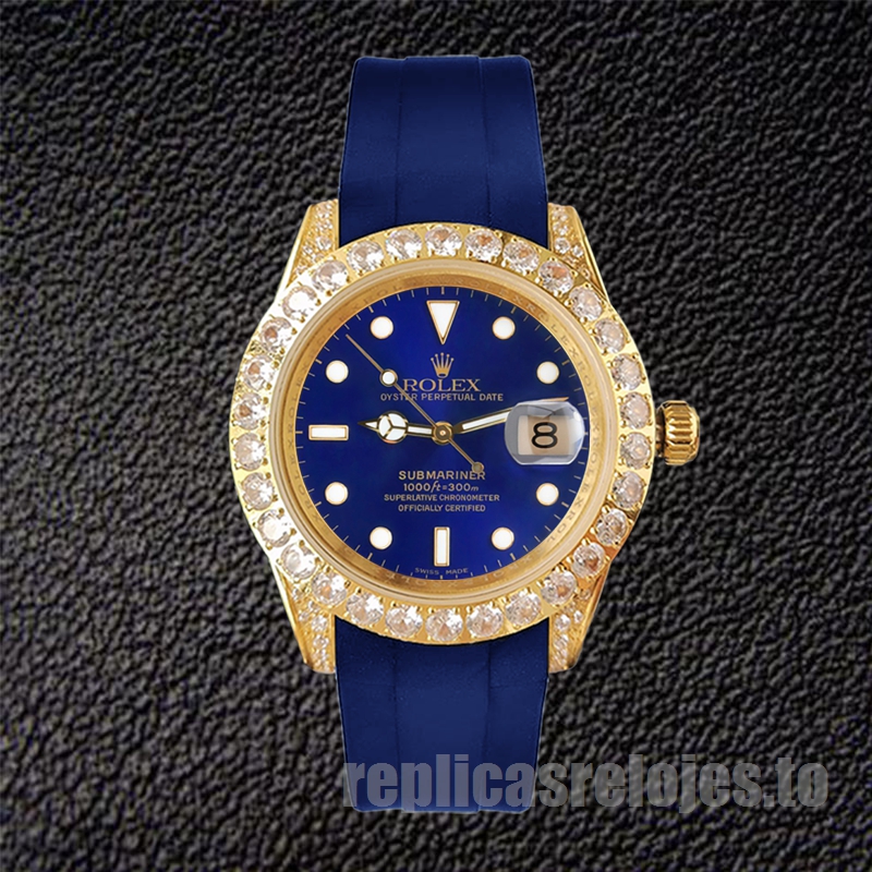 Rolex Submariner 16613 De Los Hombres 40mm Banda elástica Reloj - Imagen 2