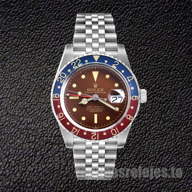 Rolex GMT-Master De Los Hombres 40mm 6542 Automático Pulsera Jubileo - Imagen 2