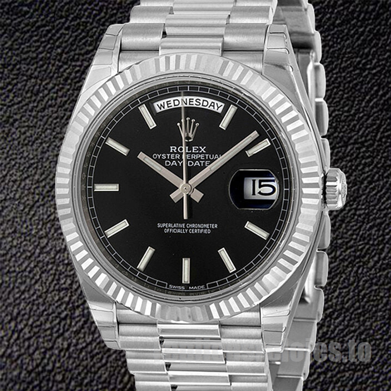 Rolex Day-Date M228239-0004 De Los Hombres 40mm Esfera Negra