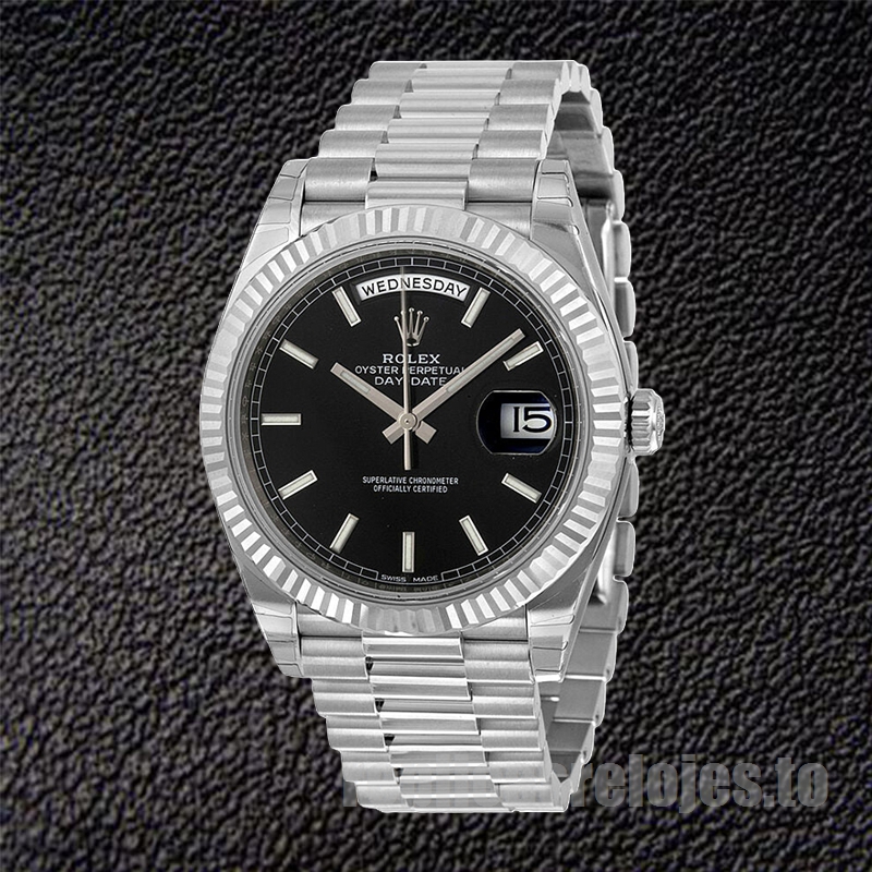 Rolex Day-Date M228239-0004 De Los Hombres 40mm Esfera Negra - Imagen 2